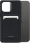 Mobilize Rubber Gelly Card Telefoonhoesje geschikt voor Apple iPhone 15 Pro Max Hoesje Flexibel TPU Backcover met Pasjeshouder - Matt Black