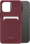 Mobilize Rubber Gelly Card Telefoonhoesje geschikt voor Apple iPhone 15 Pro Max Hoesje Flexibel TPU Backcover met Pasjeshouder - Bordeaux