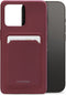 Mobilize Rubber Gelly Card Telefoonhoesje geschikt voor Apple iPhone 14 Pro Hoesje Flexibel TPU Backcover met Pasjeshouder - Bordeaux