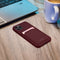 Mobilize Rubber Gelly Card Telefoonhoesje geschikt voor Apple iPhone 15 Hoesje Flexibel TPU Backcover met Pasjeshouder - Bordeaux
