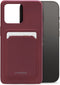 Mobilize Rubber Gelly Card Telefoonhoesje geschikt voor Apple iPhone 15 Pro Hoesje Flexibel TPU Backcover met Pasjeshouder - Bordeaux