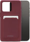 Mobilize Rubber Gelly Card Telefoonhoesje geschikt voor Apple iPhone 15 Pro Max Hoesje Flexibel TPU Backcover met Pasjeshouder - Bordeaux