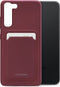 Mobilize Rubber Gelly Card Telefoonhoesje geschikt voor Samsung Galaxy S23 Hoesje Flexibel TPU Backcover met Pasjeshouder - Bordeaux