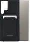 Mobilize Rubber Gelly Card Telefoonhoesje geschikt voor Samsung Galaxy S24 Ultra Hoesje Flexibel TPU Backcover met Pasjeshouder - Matt Black