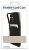 Mobilize Rubber Gelly Card Telefoonhoesje geschikt voor Samsung Galaxy S23 Ultra Hoesje Flexibel TPU Backcover met Pasjeshouder - Matt Black