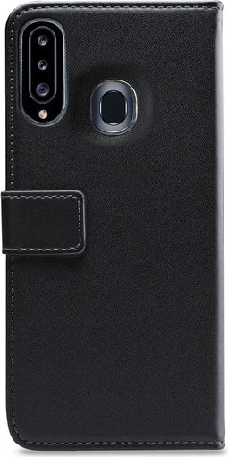 Mobilize - Samsung Galaxy A20s Hoesje - Elite Gelly Wallet Book Case Zwart
