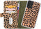 Mobilize - Samsung Galaxy A33 5G Hoesje - Uitneembare Gelly Wallet Case met Pasjeshouder Luipaard Donker Groen