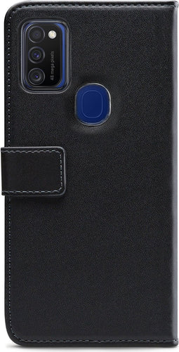 Mobilize - Samsung Galaxy M21 Hoesje - Elite Gelly Wallet Book Case Zwart