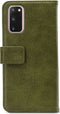 Mobilize - Samsung Galaxy S20 Hoesje - Elite Gelly Wallet Book Case Groen
