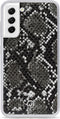 Mobilize - Samsung Galaxy S21 FE Hoesje - Uitneembare Gelly Wallet Case met Pasjeshouder Slangen Zwart
