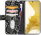Mobilize - Samsung Galaxy S22 Hoesje - Uitneembare Gelly Wallet Case met Pasjeshouder Slangen Zwart
