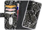 Mobilize - Samsung Galaxy S22 Hoesje - Uitneembare Gelly Wallet Case met Pasjeshouder Slangen Zwart