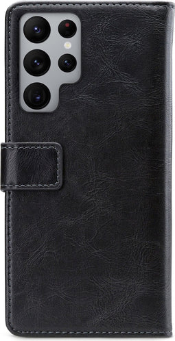 Mobilize - Samsung Galaxy S22 Ultra Hoesje - Elite Gelly Wallet Book Case Zwart
