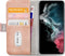 Mobilize - Samsung Galaxy S22 Ultra Hoesje - Elite Gelly Wallet Book Case Licht Roze