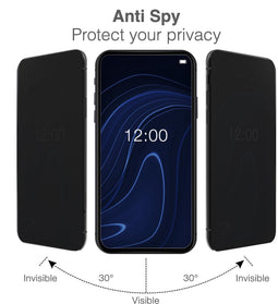 Mobilize Screenprotector geschikt voor Samsung Galaxy A36 Glazen | Mobilize Screenprotector Privacy - Case Friendly - Zwart