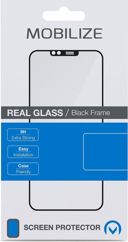 Mobilize Screenprotector geschikt voor Samsung Galaxy S22 Ultra Glazen | Mobilize Edge-To-Edge Screenprotector - Case Friendly - Zwart