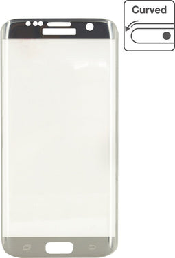 Mobilize Screenprotector geschikt voor Samsung Galaxy S7 Edge Glazen | Mobilize Edge-To-Edge Screenprotector - Zilver