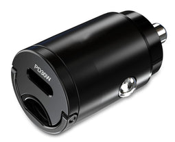 Mobilize Single USB-C Autolader Power Delivery 30W - Zwart