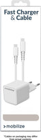 Mobilize Single USB-C Oplader Apple Lightning 1 Meter Power Delivery 20W - Wit
