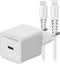 Mobilize Single USB-C Oplader Apple Lightning 1 Meter Power Delivery 20W - Wit