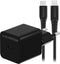 Mobilize Single USB-C Oplader Apple Lightning 1 Meter Power Delivery 20W - Zwart