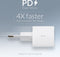 Mobilize Single USB-C Oplader Apple Lightning 1 Meter Power Delivery 20W - Wit