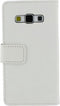 Mobilize (Slim wallet serie) portemonnee case hoesje - Magnetische sluiting en ruimte voor 2 pasjes - Wit kunstleer - voor Samsung Galaxy A7