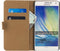 Mobilize (Slim wallet serie) portemonnee case hoesje - Magnetische sluiting en ruimte voor 2 pasjes - Wit kunstleer - voor Samsung Galaxy A7