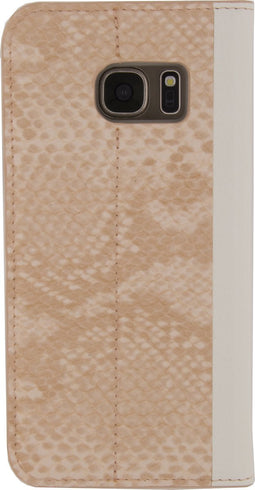Mobilize Special Premium Gelly Book Case Samsung Galaxy S7 Snake Light Peach