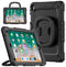 Mobilize Tablethoes geschikt voor Apple iPad 5 (2017) Hardcase Backcover | Mobilize Rotating Defender + Schouderband | Schokbestendig iPad 5 (2017) Telefoonhoesje | Anti Shock Proof + Standaard - Zwart