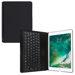 Mobilize Tablethoes geschikt voor Apple iPad 5 (2017) Hoes Aluminium | Mobilize Aluminium BT Keyboard QWERTY Bluetooth Toetsenbord Bookcase - Zwart