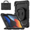 Mobilize Tablethoes geschikt voor Apple iPad 7 (2019) Hardcase Backcover | Mobilize Rotating Defender + Schouderband | Schokbestendig iPad 7 (2019) Telefoonhoesje | Anti Shock Proof + Standaard - Zwart