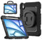 Mobilize Tablethoes geschikt voor Apple iPad Air 11 Inch (2024) Hardcase Backcover | Mobilize Rotating Defender + Schouderband | Schokbestendig iPad Air 11 Inch (2024) Telefoonhoesje | Anti Shock Proof + Standaard - Zwart