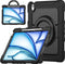 Mobilize Tablethoes geschikt voor Apple iPad Air 13 Inch (2024) Hardcase Backcover | Mobilize Rotating Defender + Schouderband | Schokbestendig iPad Air 13 Inch (2024) Telefoonhoesje | Anti Shock Proof + Standaard - Zwart