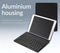 Mobilize Tablethoes geschikt voor Apple iPad Pro 10.5 Inch (2017) Hoes Aluminium | Mobilize Aluminium BT Keyboard QWERTY Bluetooth Toetsenbord Bookcase - Zwart