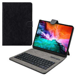 Mobilize Tablethoes geschikt voor Apple iPad Pro 12.9 Inch (2018) Hoes | Mobilize Premium Bluetooth QWERTY Bluetooth Toetsenbord Bookcase - Zwart