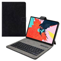 Mobilize Tablethoes geschikt voor Apple iPad Pro 12.9 Inch (2018) Hoes | Mobilize Premium Bluetooth Keyboard QWERTY Bluetooth Toetsenbord Bookcase - Zwart