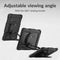 Mobilize Tablethoes geschikt voor Samsung Galaxy Tab A9 Plus (2023) Hardcase Backcover | Mobilize Rotating Defender + Schouderband | Schokbestendig Galaxy Tab A9 Plus (2023) Telefoonhoesje | Anti Shock Proof + Standaard - Zwart