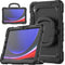 Mobilize Tablethoes geschikt voor Samsung Galaxy Tab S9 Hardcase Backcover | Mobilize Rotating Defender + Schouderband | Schokbestendig Galaxy Tab S9 Telefoonhoesje | Anti Shock Proof + Standaard - Zwart