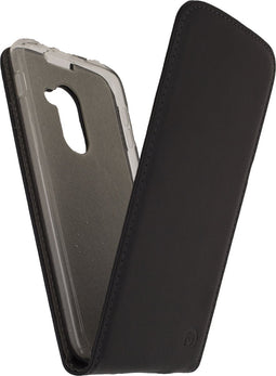 Mobilize Telefoonhoesje geschikt voor Alcatel IDOL 4s Hoesje | Mobilize Classic Gelly Flipcase | Pasjeshouder voor 1 Pasje | Telefoonhoesje voor Pinpas / OV Kaart / Rijbewijs - Zwart