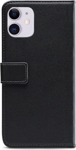 Mobilize Telefoonhoesje geschikt voor Apple iPhone 11 Hoesje | Mobilize Classic Gelly Wallet Bookcase Portemonnee | Pasjeshouder voor 2 Pasjes | Telefoonhoesje voor Pinpas / OV Kaart / Rijbewijs - Zwart