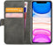 Mobilize Telefoonhoesje geschikt voor Apple iPhone 11 Hoesje | Mobilize Classic Gelly Wallet Bookcase Portemonnee | Pasjeshouder voor 2 Pasjes | Telefoonhoesje voor Pinpas / OV Kaart / Rijbewijs - Zwart