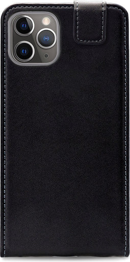 Mobilize Telefoonhoesje geschikt voor Apple iPhone 11 Pro Hoesje | Mobilize Classic Gelly Bookcase | Pasjeshouder voor 1 Pasje | Telefoonhoesje voor Pinpas / OV Kaart / Rijbewijs - Zwart