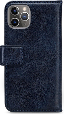 Mobilize Telefoonhoesje geschikt voor Apple iPhone 11 Pro Hoesje | Mobilize Elite Gelly Bookcase | Pasjeshouder voor 3 Pasjes | Telefoonhoesje voor Pinpas / OV Kaart / Rijbewijs - Blauw