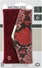 Mobilize Telefoonhoesje geschikt voor Apple iPhone 11 Pro Hoesje | Mobilize Gelly Velvet Uitneembare 2in1 Clutch | Pasjeshouder voor 3 Pasjes | Telefoonhoesje voor Pinpas / OV Kaart / Rijbewijs - Red Snake | Rood