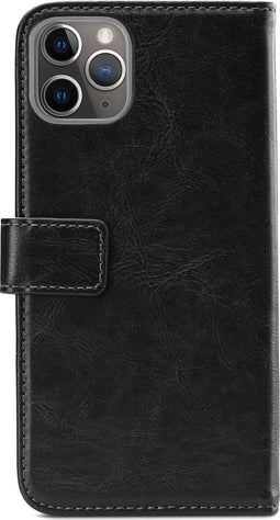 Mobilize Telefoonhoesje geschikt voor Apple iPhone 11 Pro Max Hoesje | Mobilize Elite Gelly Bookcase | Pasjeshouder voor 3 Pasjes | Telefoonhoesje voor Pinpas / OV Kaart / Rijbewijs - Zwart