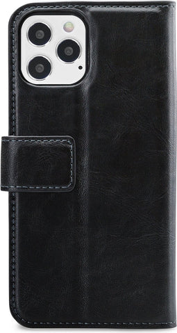 Mobilize Telefoonhoesje geschikt voor Apple iPhone 12 Hoesje | Mobilize Gelly Wallet Uitneembare 2in1 Bookcase Portemonnee | Pasjeshouder voor 3 Pasjes | Telefoonhoesje voor Pinpas / OV Kaart / Rijbewijs - Zwart