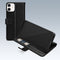 Mobilize Telefoonhoesje geschikt voor Apple iPhone 12 Hoesje | Mobilize Premium Gelly Wallet Bookcase Portemonnee | Pasjeshouder voor 3 Pasjes | Telefoonhoesje voor Pinpas / OV Kaart / Rijbewijs - Zwart