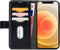 Mobilize Telefoonhoesje geschikt voor Apple iPhone 12 Hoesje | Mobilize Gelly Wallet Uitneembare 2in1 Bookcase Portemonnee | Pasjeshouder voor 3 Pasjes | Telefoonhoesje voor Pinpas / OV Kaart / Rijbewijs - Zwart