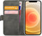 Mobilize Telefoonhoesje geschikt voor Apple iPhone 12 Hoesje | Mobilize Classic Gelly Wallet Bookcase Portemonnee | Pasjeshouder voor 2 Pasjes | Telefoonhoesje voor Pinpas / OV Kaart / Rijbewijs - Zwart